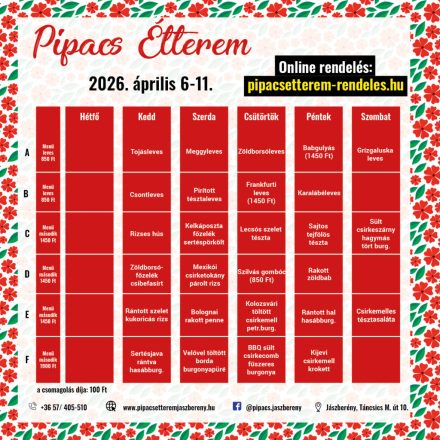 01_Hétfői heti menü