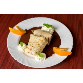 Pipacs pali (meggyel töltve, csoki öntettel)